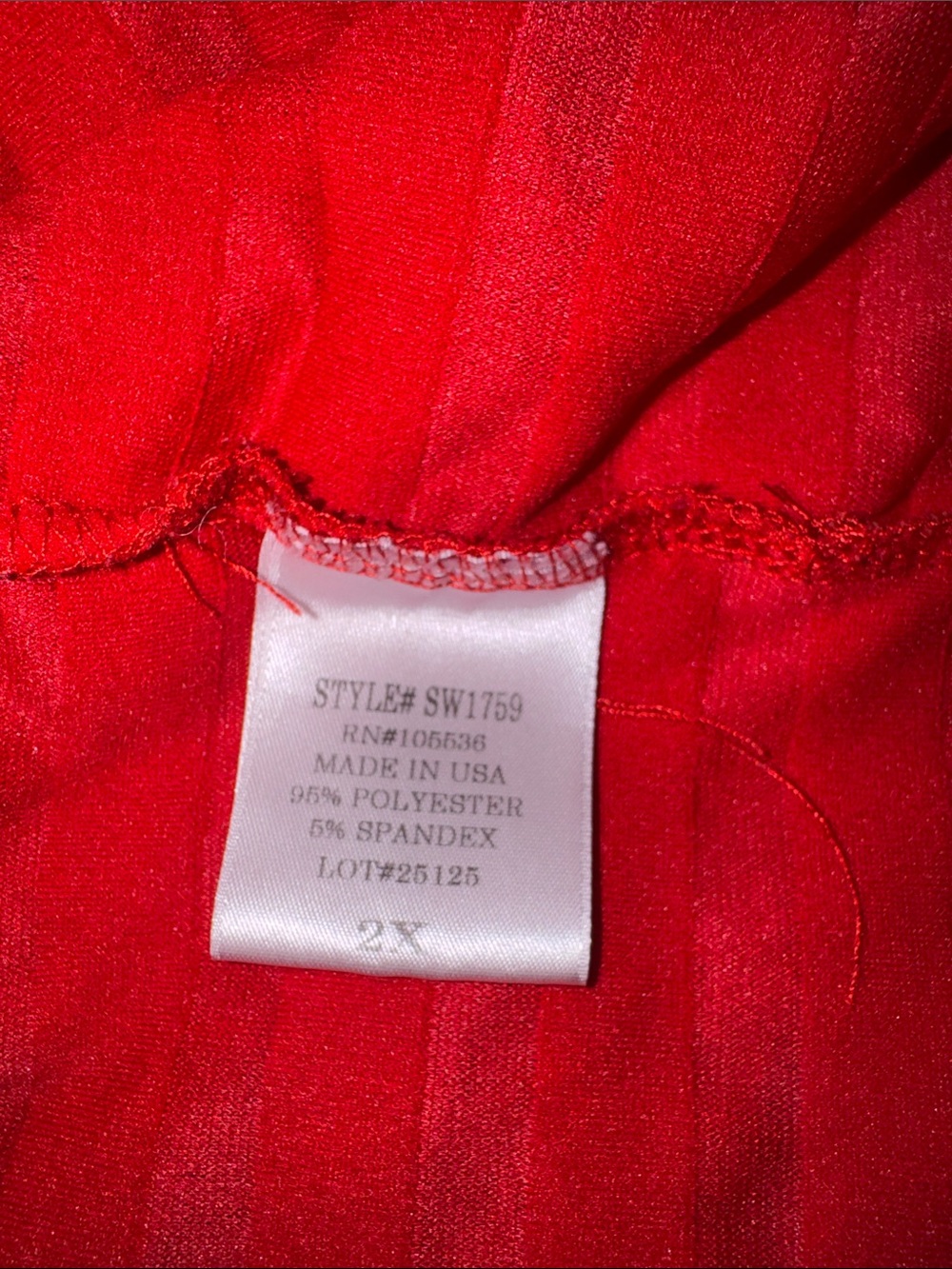 Source Unknown Red Ruffle Layered Tank Top - Picture 5 of 7